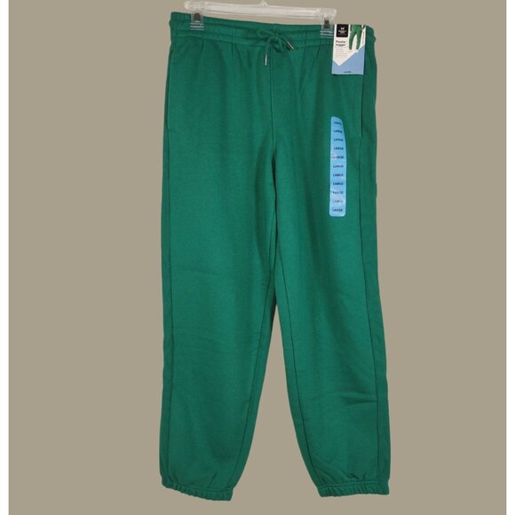 Members Mark Green Fleece Jogger Pants Size Large NWT - Picture 1 of 8
